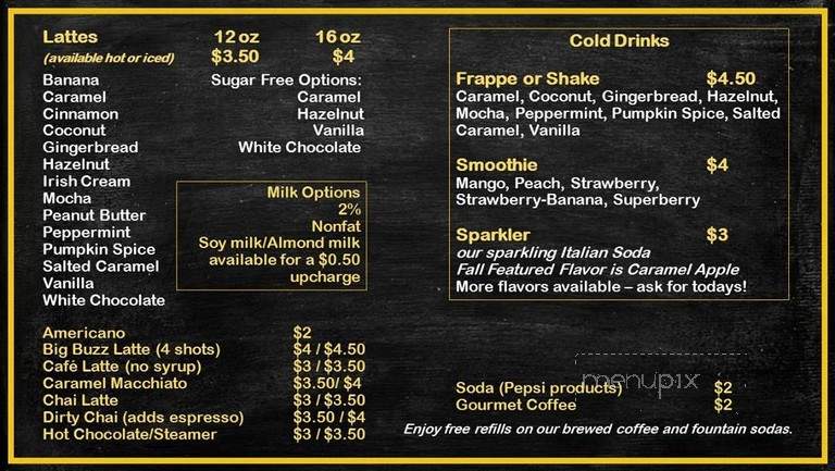 The Cafe & Bookstore - Granger, IN menu_pic