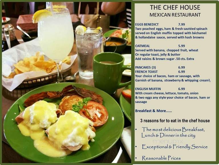 The Chef House Restaurant - Port Isabel, TX menu_pic