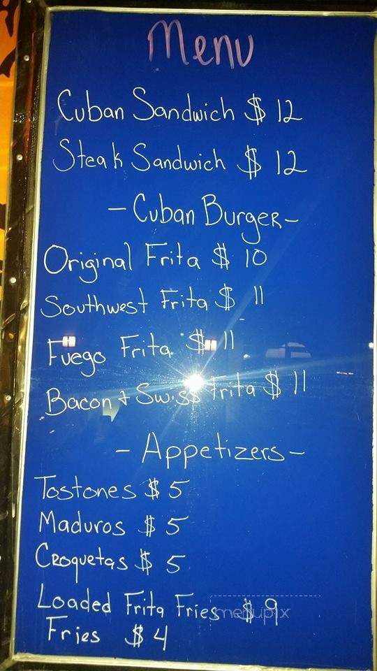 The Cuban Spot - Houston, TX menu_pic