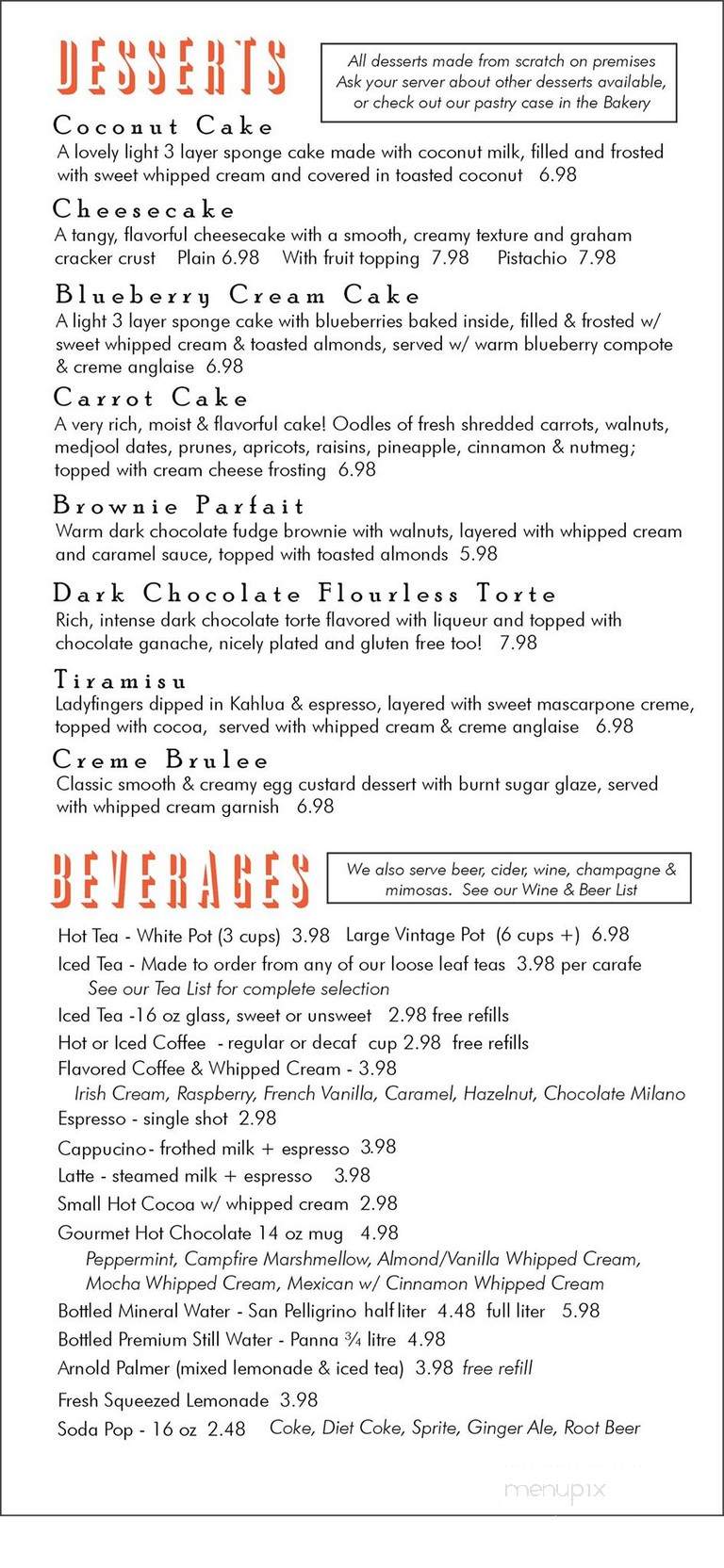 The Duke House Tea Room & Bakery - Wellsville, NY menu_pic
