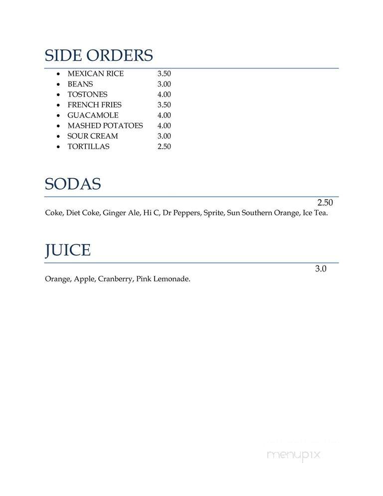 Trio's - Lynn, MA menu_pic