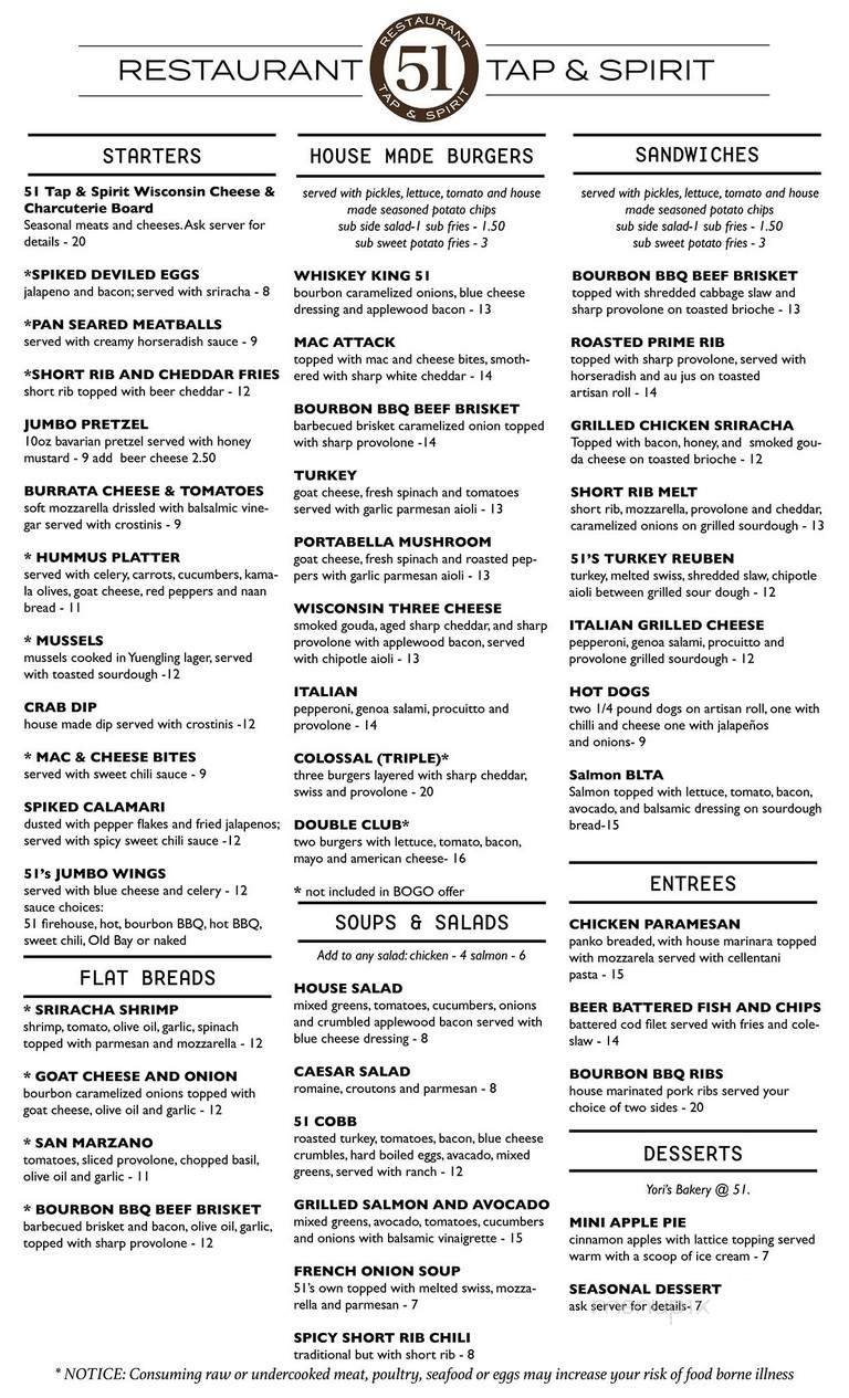 51 - West Chester, PA menu_pic