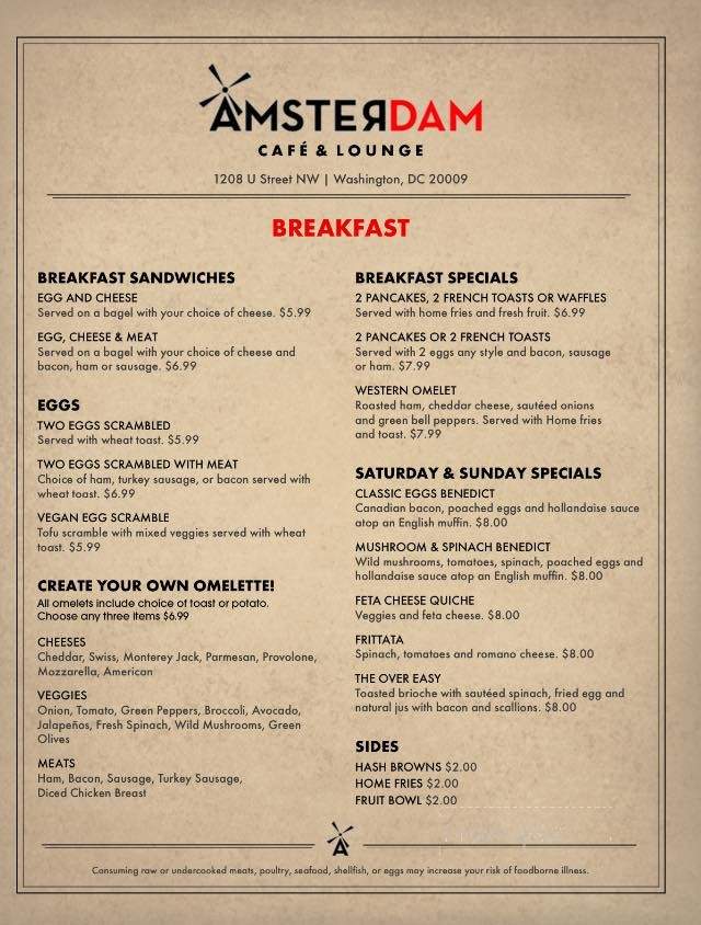 Amsterdam Cafe & Lounge - Washington, DC