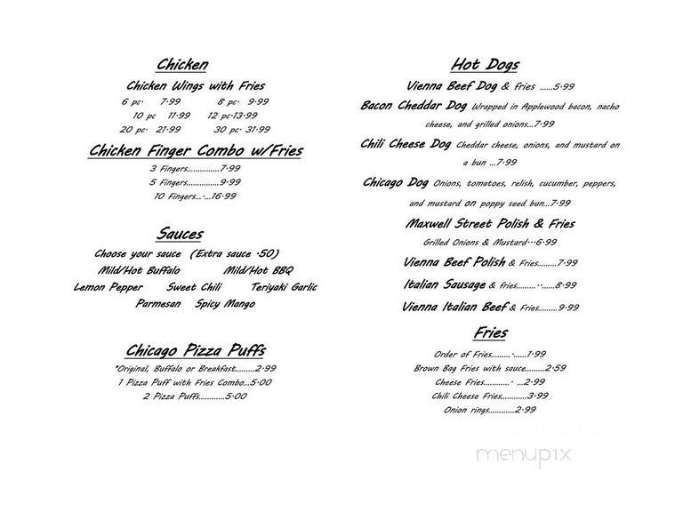 B&B Delights - Las Vegas, NV menu_pic