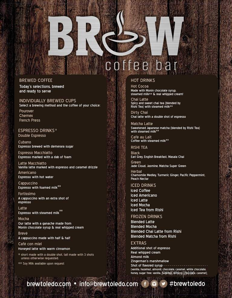 BREW coffee bar - Toledo, OH