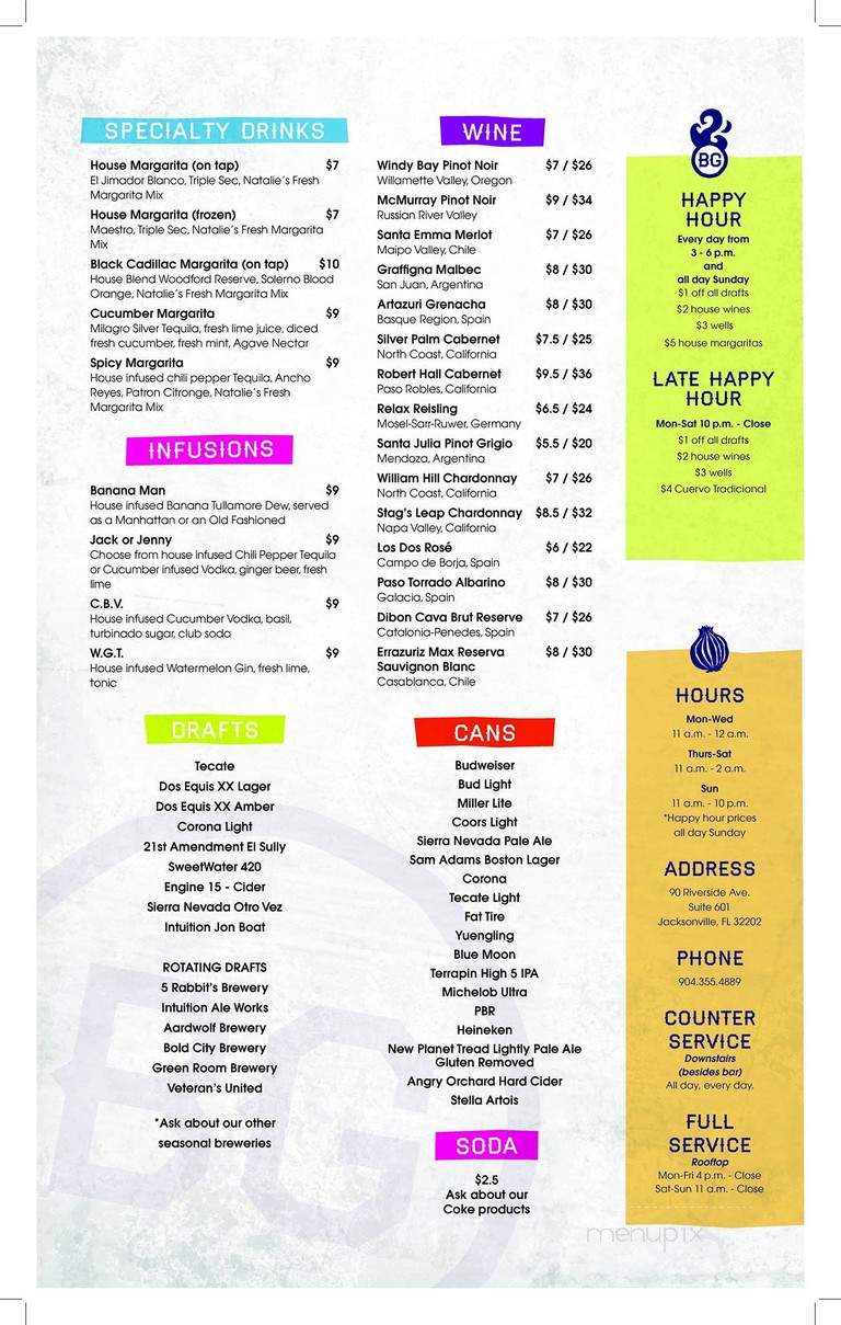 Burrito Gallery - Jacksonville, FL menu_pic