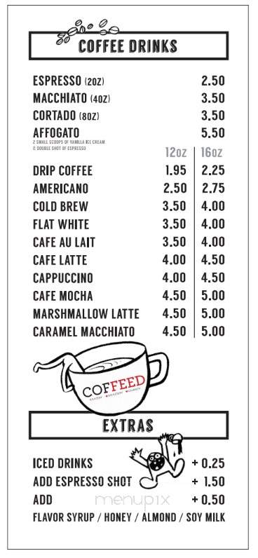 Coffeed & Sweet Churros - New York, NY menu_pic