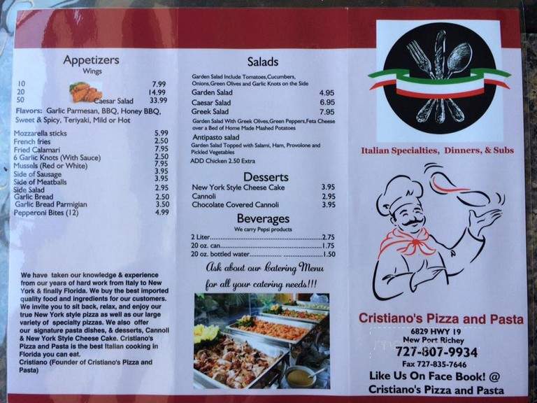 Cristiano's Pizza And Pasta - New Port Richey, FL