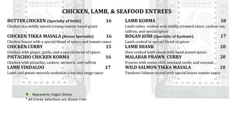 Delhi Belly Indian Bistro - Sonoma, CA menu_pic