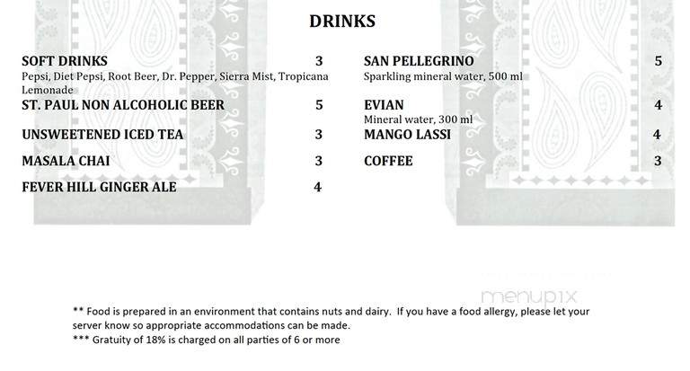 Delhi Belly Indian Bistro - Sonoma, CA menu_pic