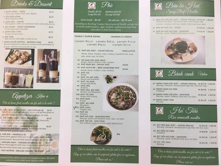 Dong Thap Noodles - Seattle, WA menu_pic