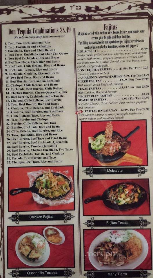 Don Tequila - Eastlake, OH menu_pic