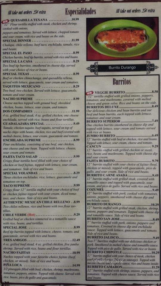 Don Tequila - Eastlake, OH menu_pic