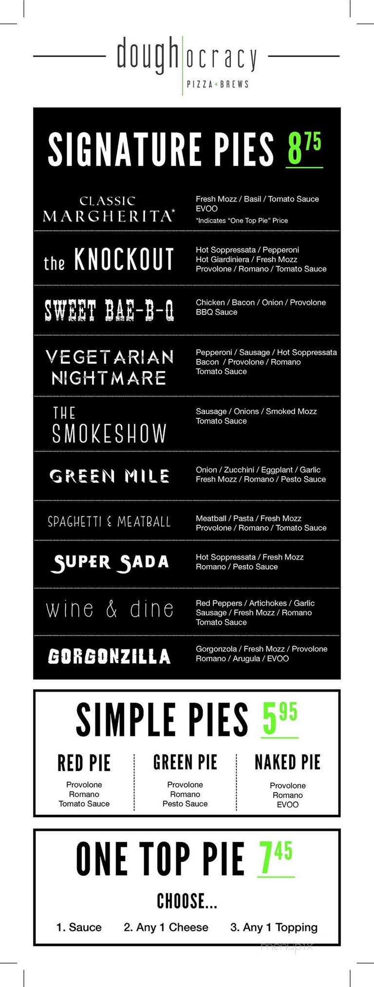 Doughocracy - University City, MO menu_pic