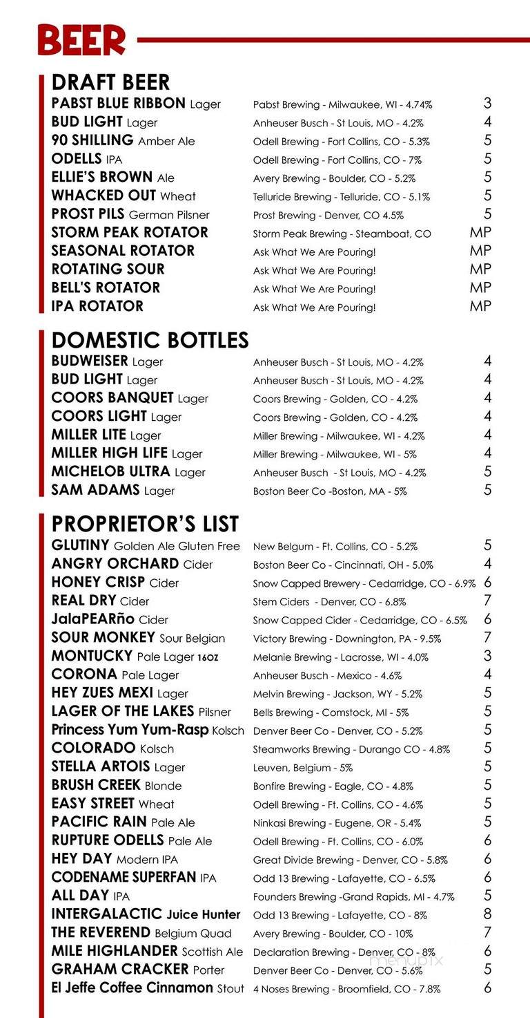 Dude & Dan's Bar and Grill - Steamboat Springs, CO menu_pic
