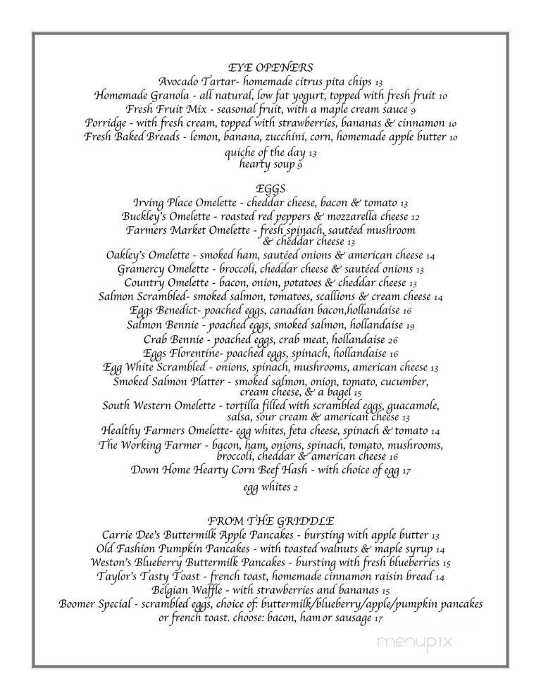 Friend of A Farmer - Brooklyn Heights, NY menu_pic