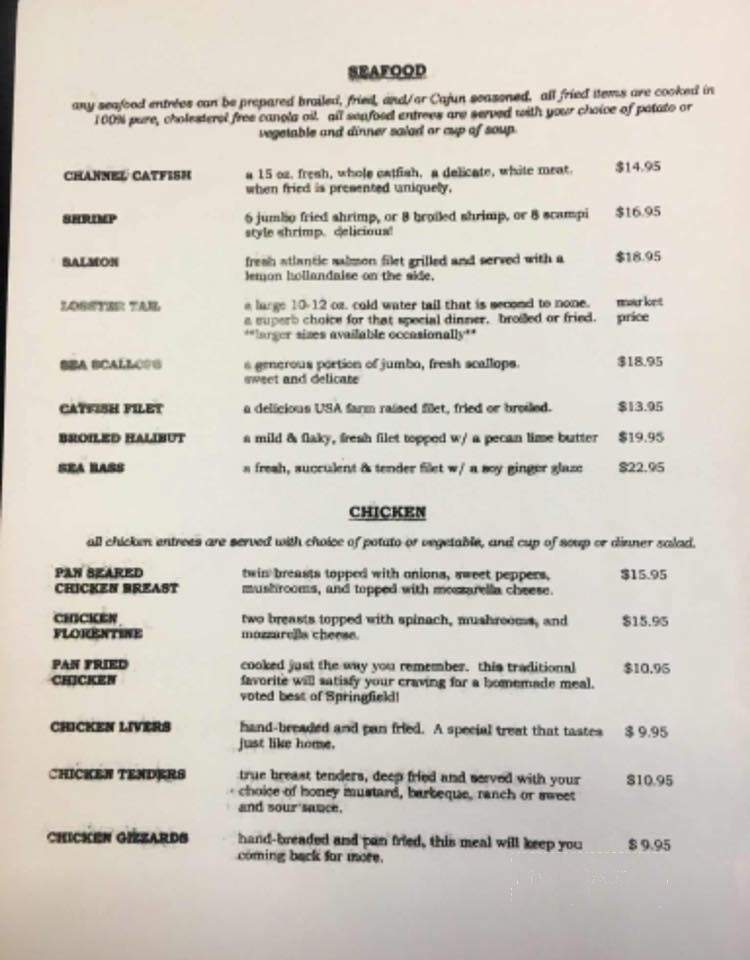 Fritz's Restaurant - New Brunswick, NJ menu_pic