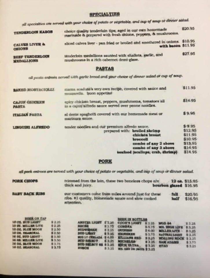 Fritz's Restaurant - New Brunswick, NJ menu_pic