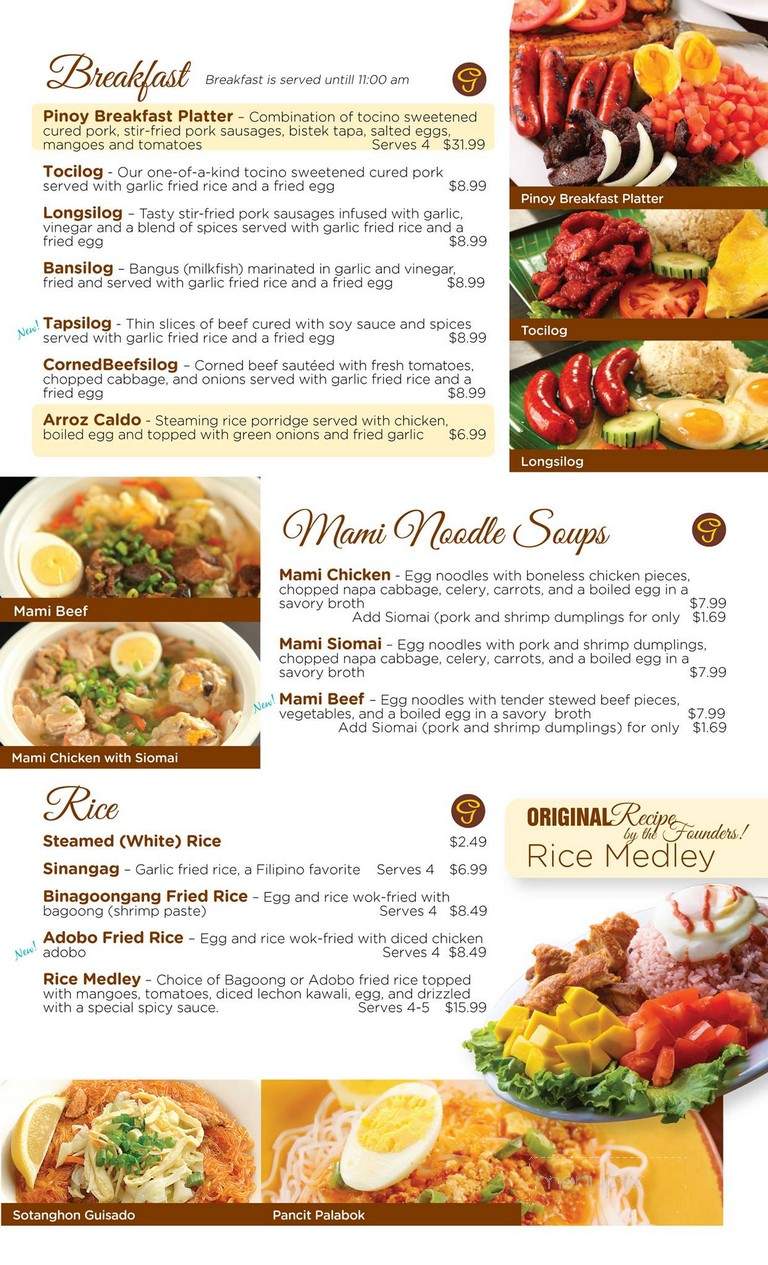 Goldilocks - Carson, CA menu_pic