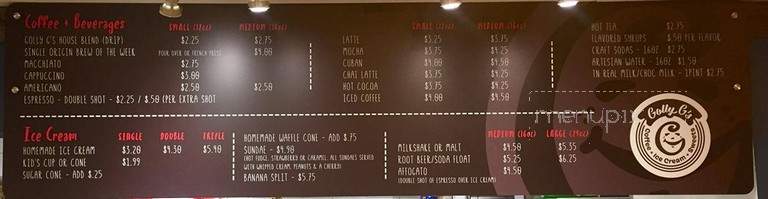 Golly G's Coffee Ice Cream & Sweets - Pleasant View, TN menu_pic
