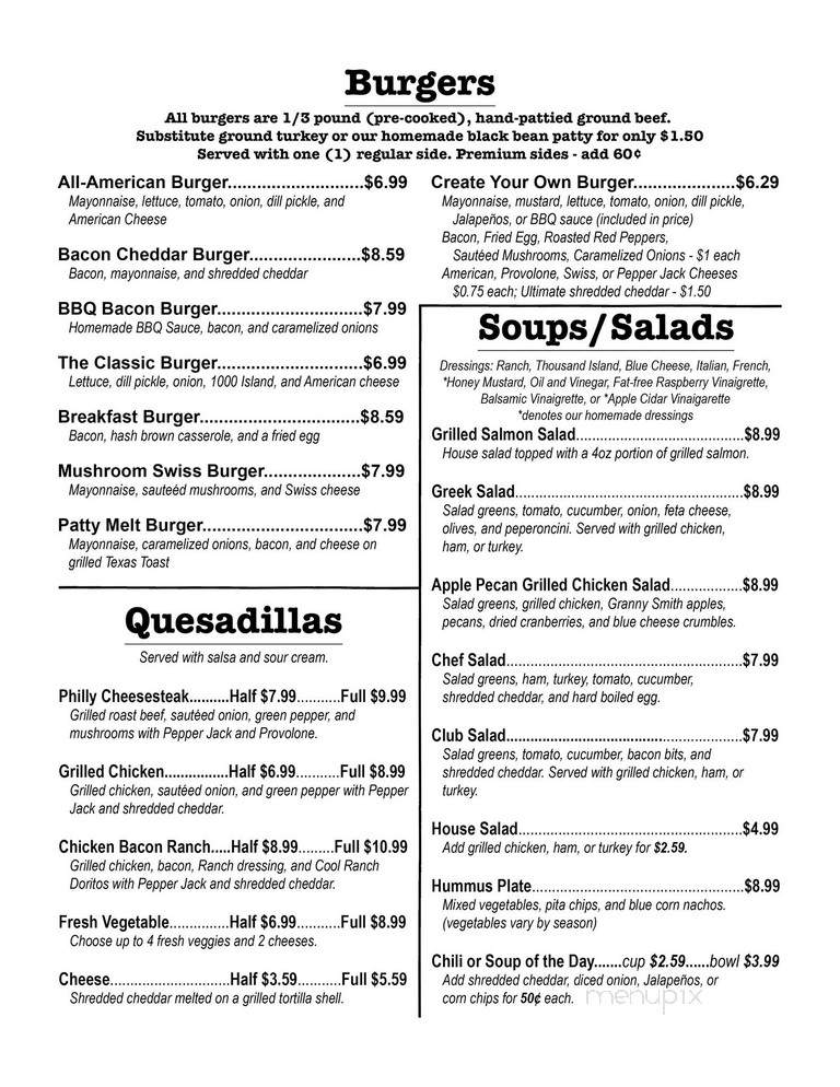 Heritage Kitchen - Whitesburg, KY menu_pic