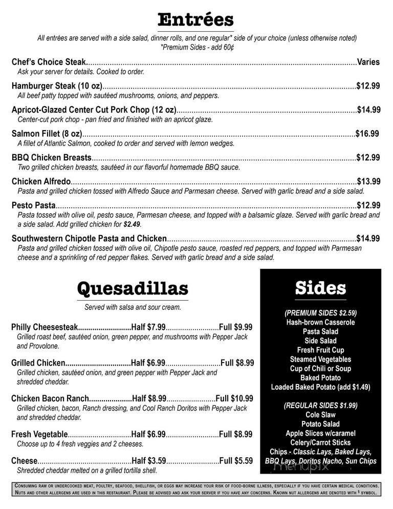 Heritage Kitchen - Whitesburg, KY menu_pic