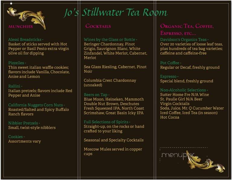 Jo's Stillwater Tea Room - Fallon, NV