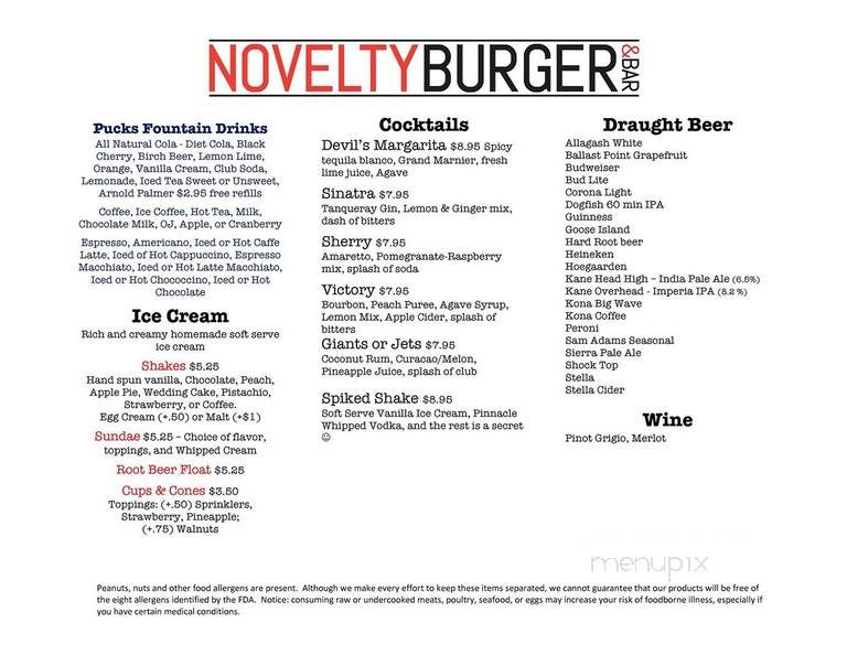 Novelty Burger and Bar - Newark, NJ