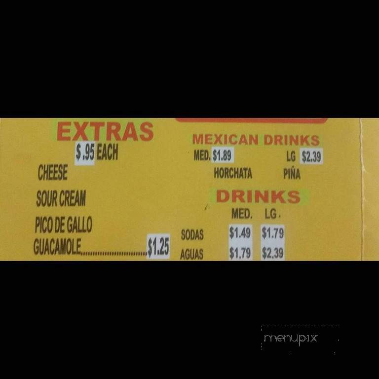 Pancho's Mexican Food - Springfield, MO menu_pic