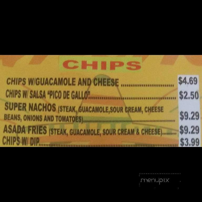 Pancho's Mexican Food - Springfield, MO menu_pic
