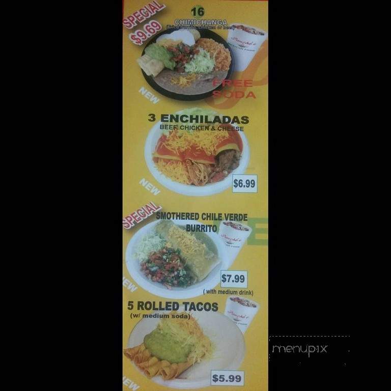 Pancho's Mexican Food - Springfield, MO menu_pic