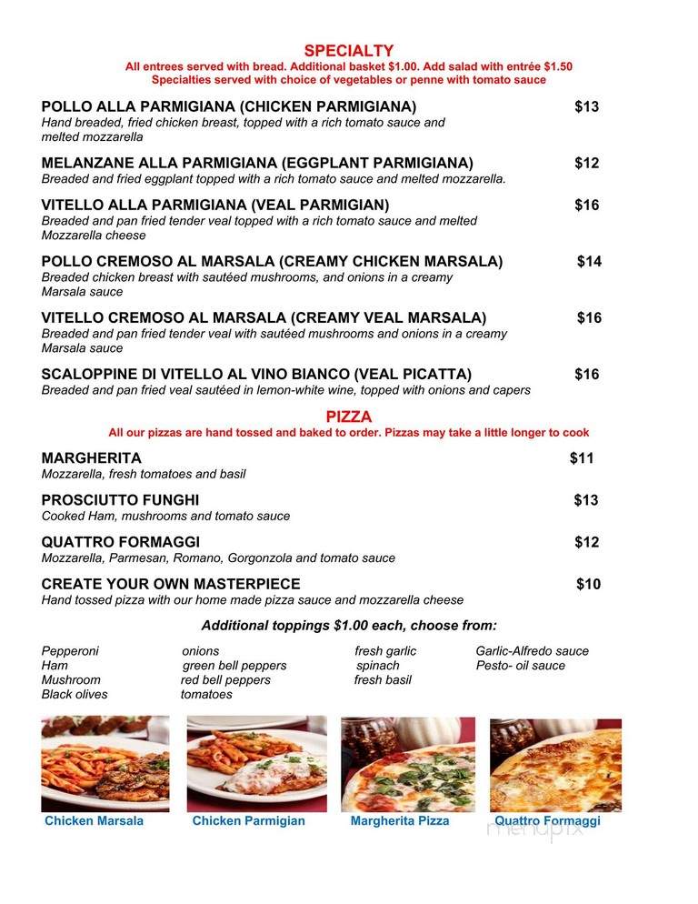 Pasta e Pesto - Houston, TX menu_pic