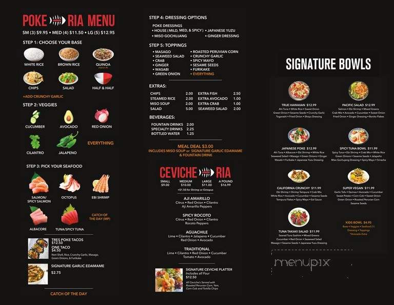 Poke-Ria - Santa Ana, CA menu_pic
