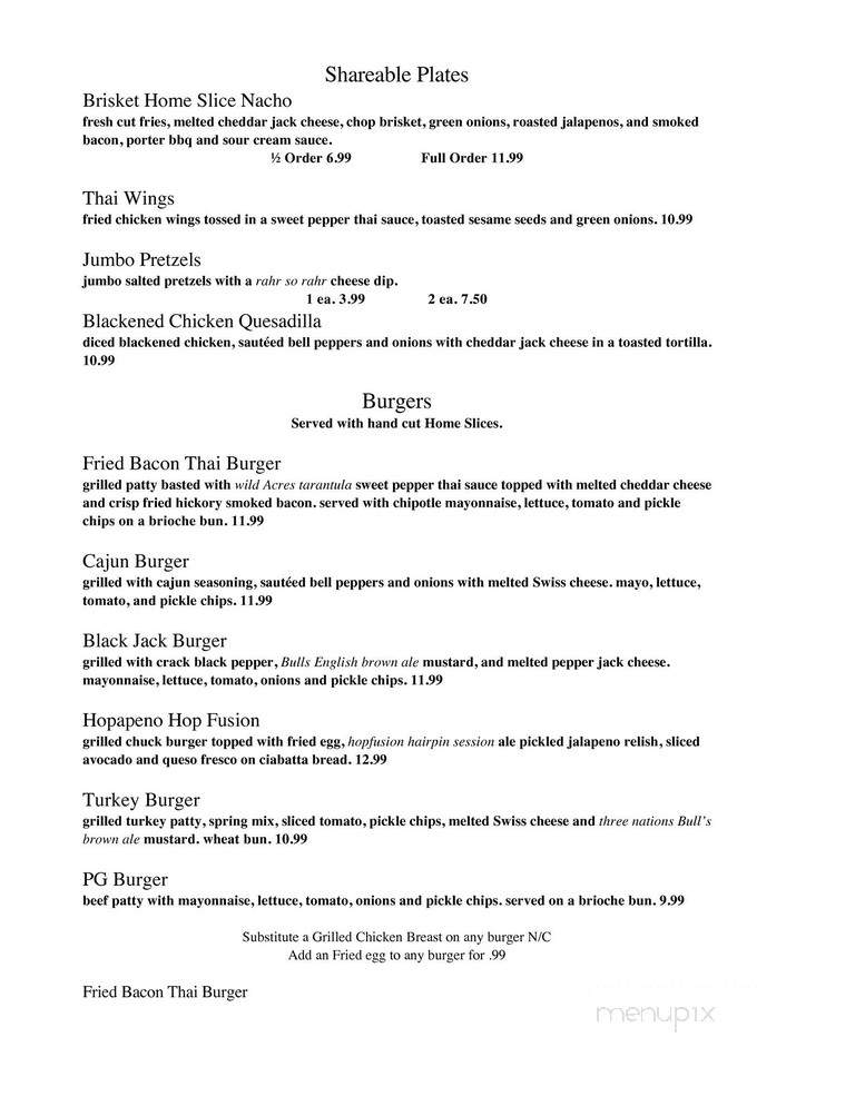 Pouring Glory - Fort Worth, TX menu_pic