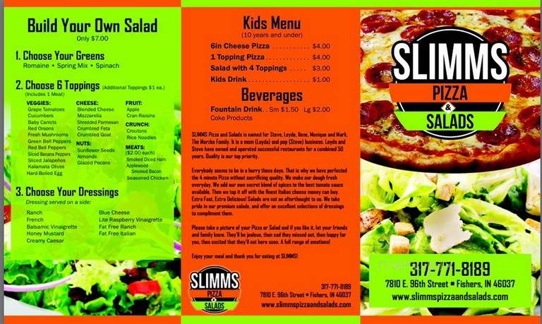 Slimms Pizza and Salads - Fishers, IN