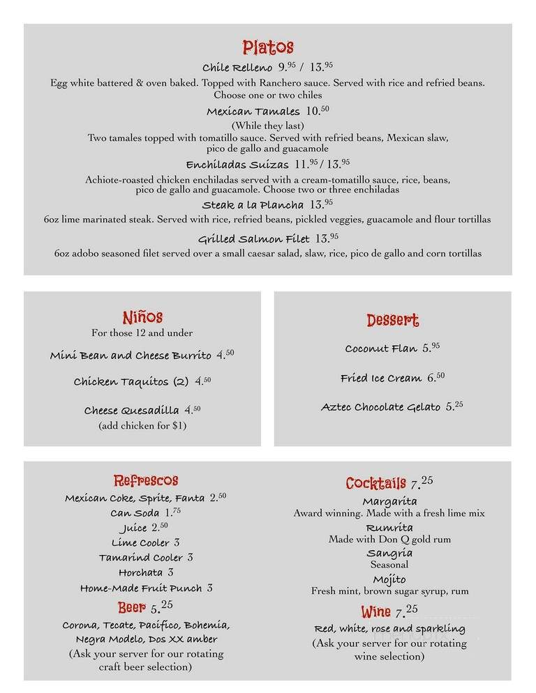 TACO-ma Yucatan Chicken - Washington, DC menu_pic