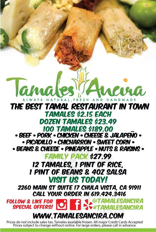 Tamales Ancira - San Diego, CA