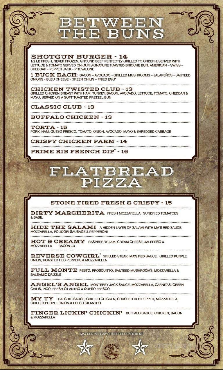T-Bar - Denver, CO menu_pic