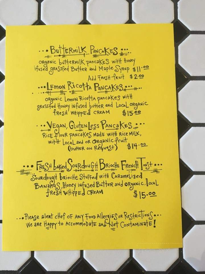 The Bee's Knees - Avon, CT menu_pic