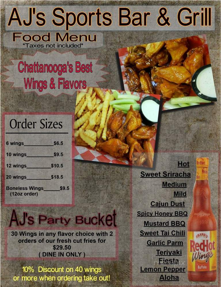 AJ's Sports Bar and Grill - Chattanooga, TN