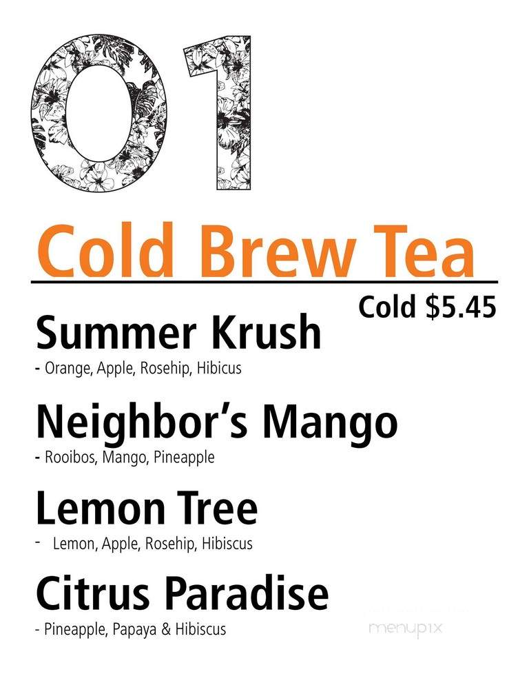Anuenue Tea - Kailua, HI menu_pic