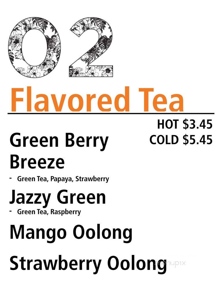 Anuenue Tea - Kailua, HI menu_pic