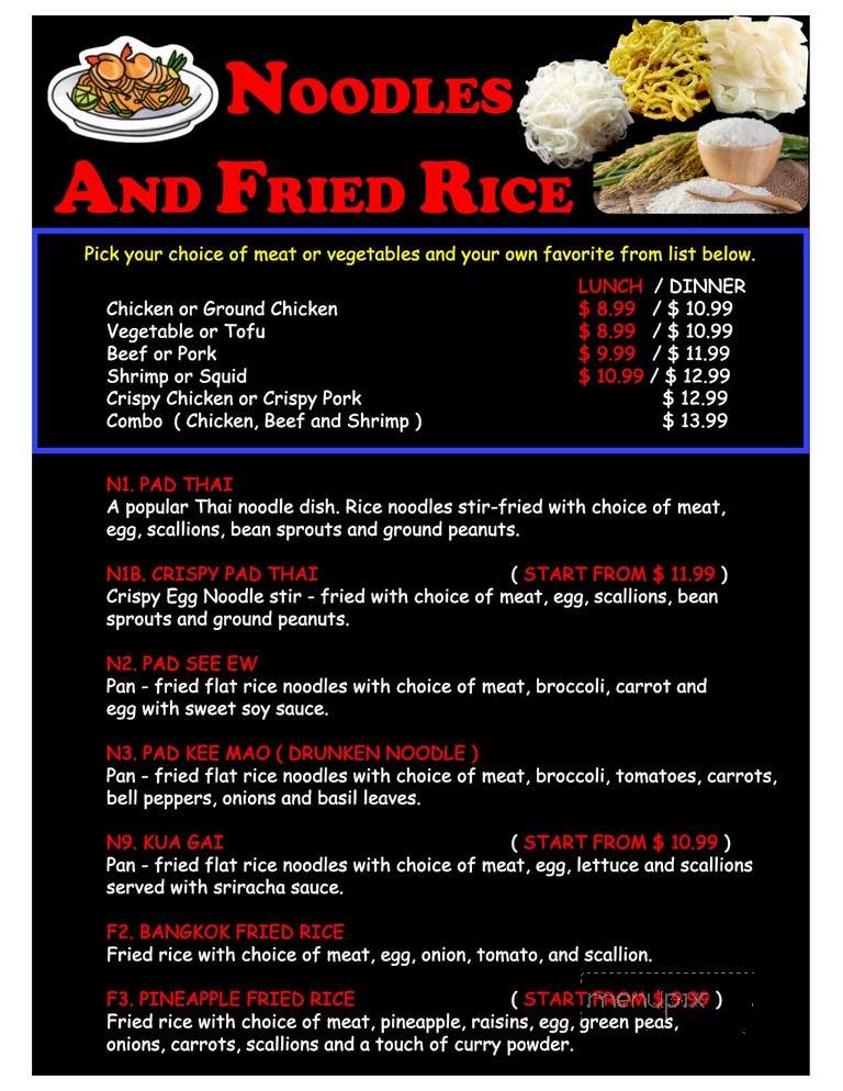 Bangkok Thai Food - Londonderry, NH menu_pic
