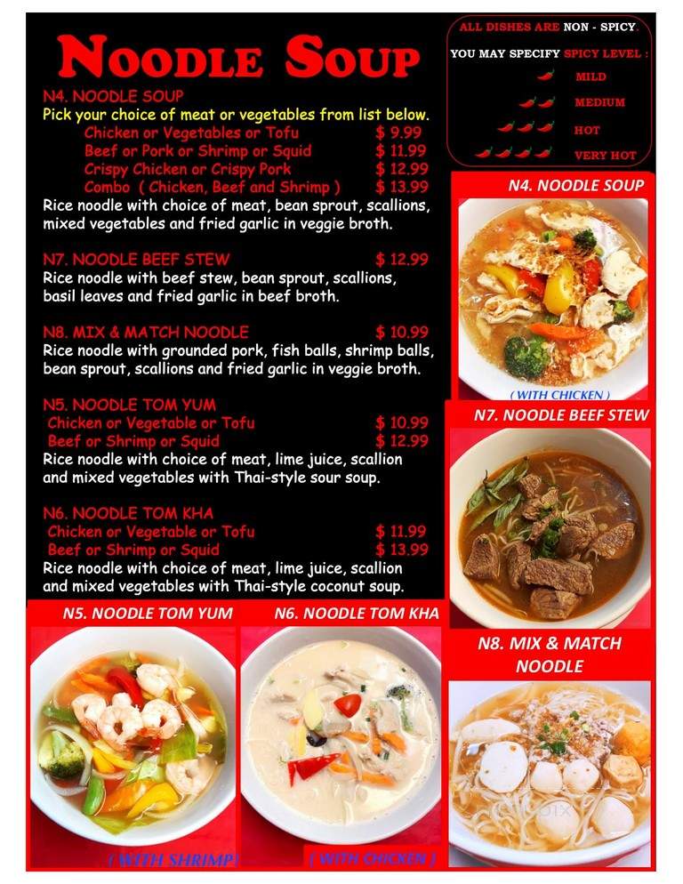 Bangkok Thai Food - Londonderry, NH menu_pic