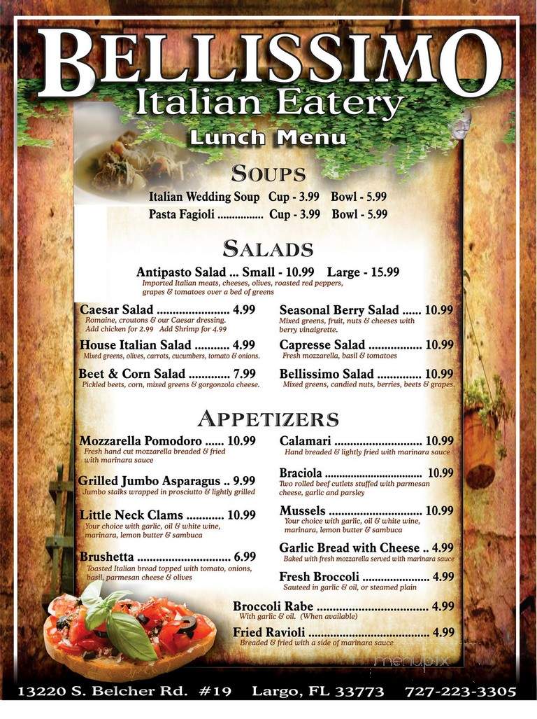 Bellisimo Italian Eatery - Largo, FL