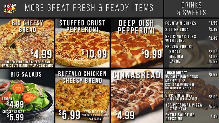 Big Cheese Pizza - Texarkana, TX menu_pic