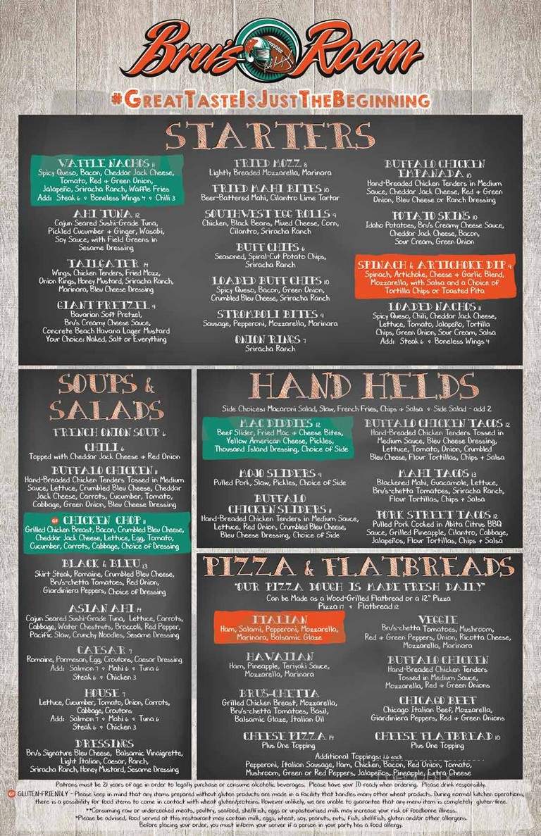Bru's Room - Miami, FL menu_pic