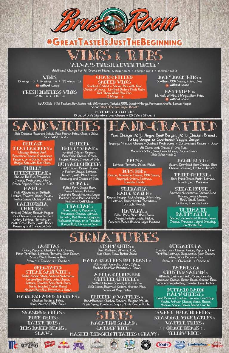 Bru's Room - Miami, FL menu_pic