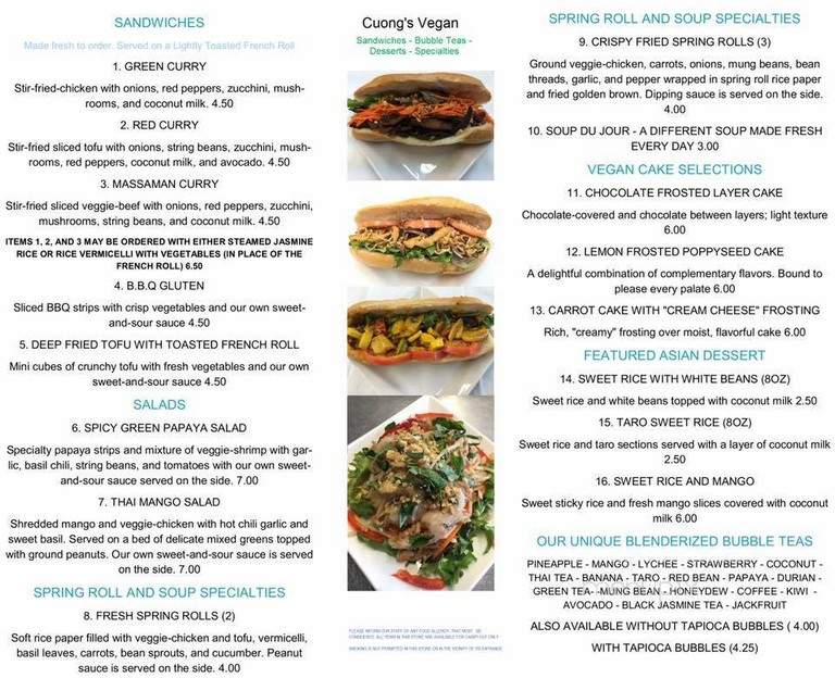 Cuong's Vegan Sandwiches - Boston, MA