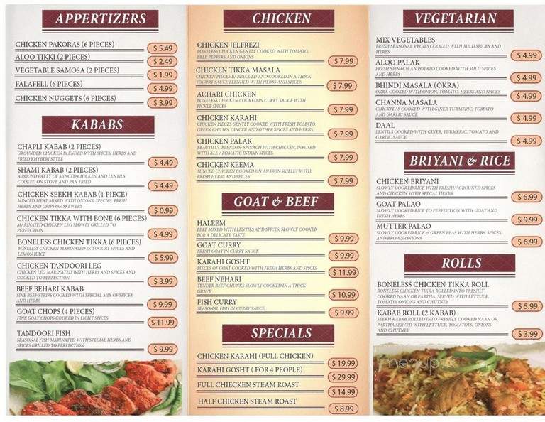 Dawat E Khaas Restaurant - Valley Stream, NY menu_pic